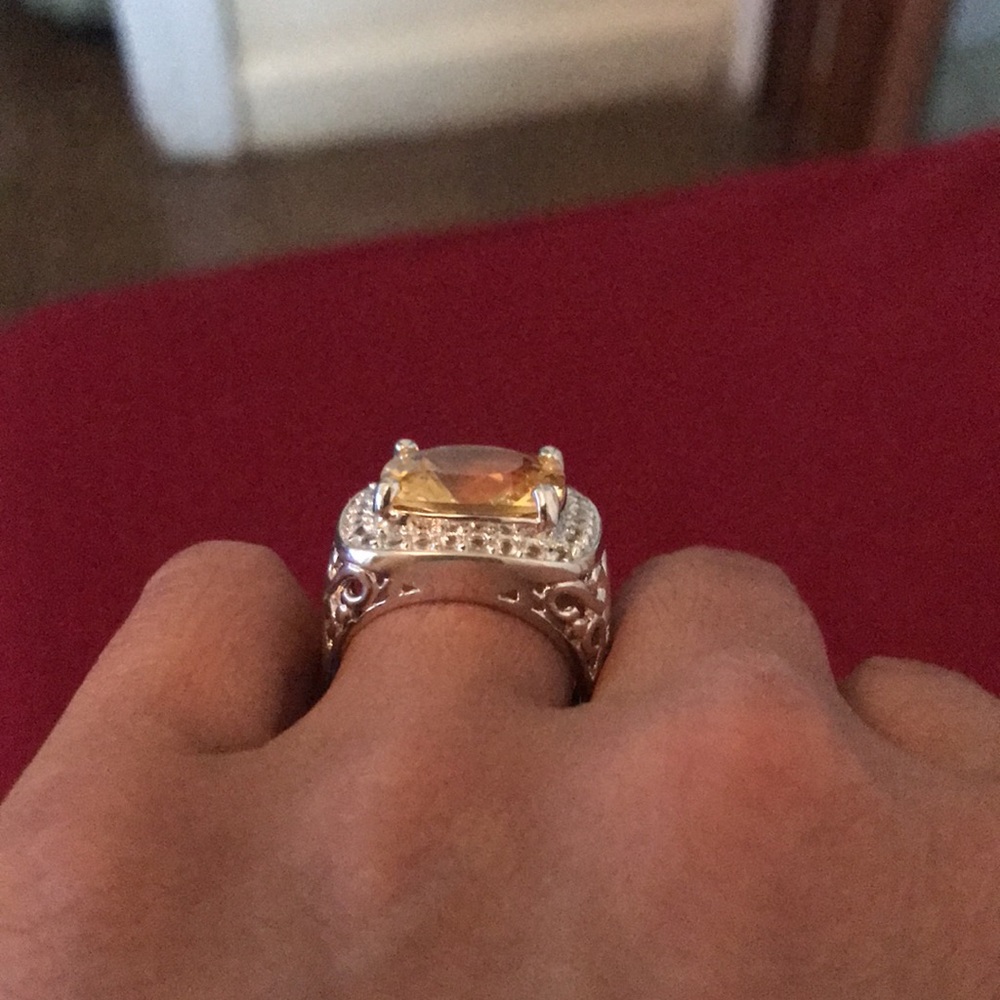 Citrine silver ring - Picture 7 of 15